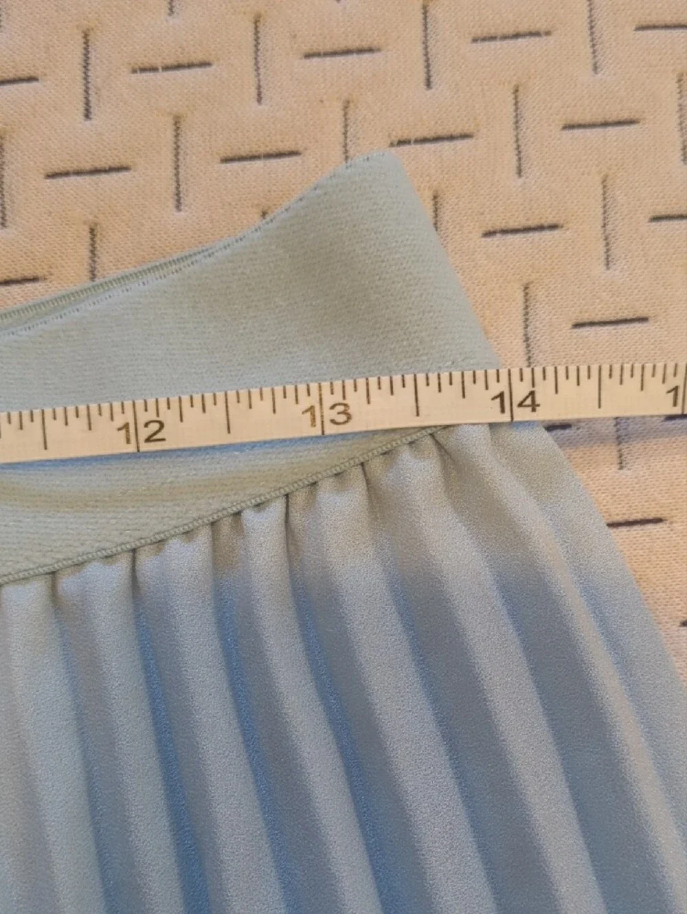 Kate Kasin Light Blue Pleated Midi Skirt - Women's